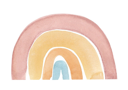 Aquarell Regenbogen farbenfrohe Tapeten Wandbilder
