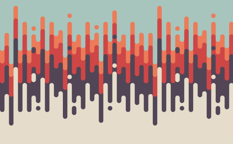 Zusammenfassung Retro Vintage Strip Muster Wallpaper Wandbild
