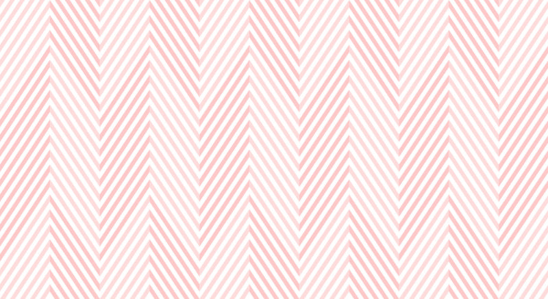 Wallpaper di linea geometrica rosa e bianco Chevron Murales