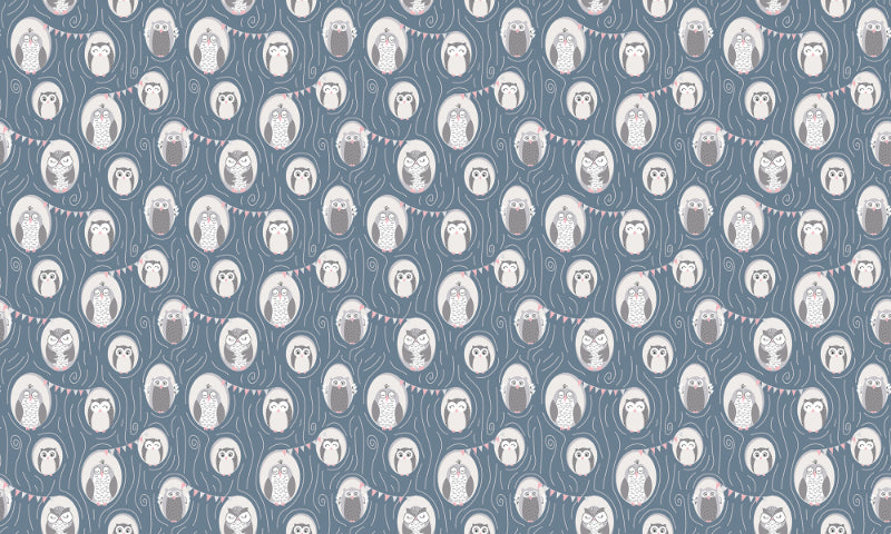 Owl Wallpaper for Walls in your room — zoomed