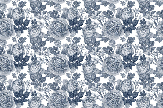 Blaue Blumenwallpaper - Mitternachtsblüte
