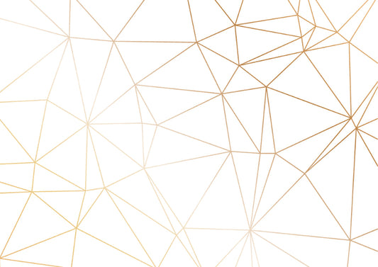 Gold Polygonal Strip Geométrique Paper peints peints