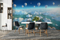 Above the Cloud Sea Wall Mural with sky view

