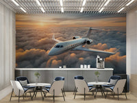 The colors are soft, muted tones of blue, white, and gray.

