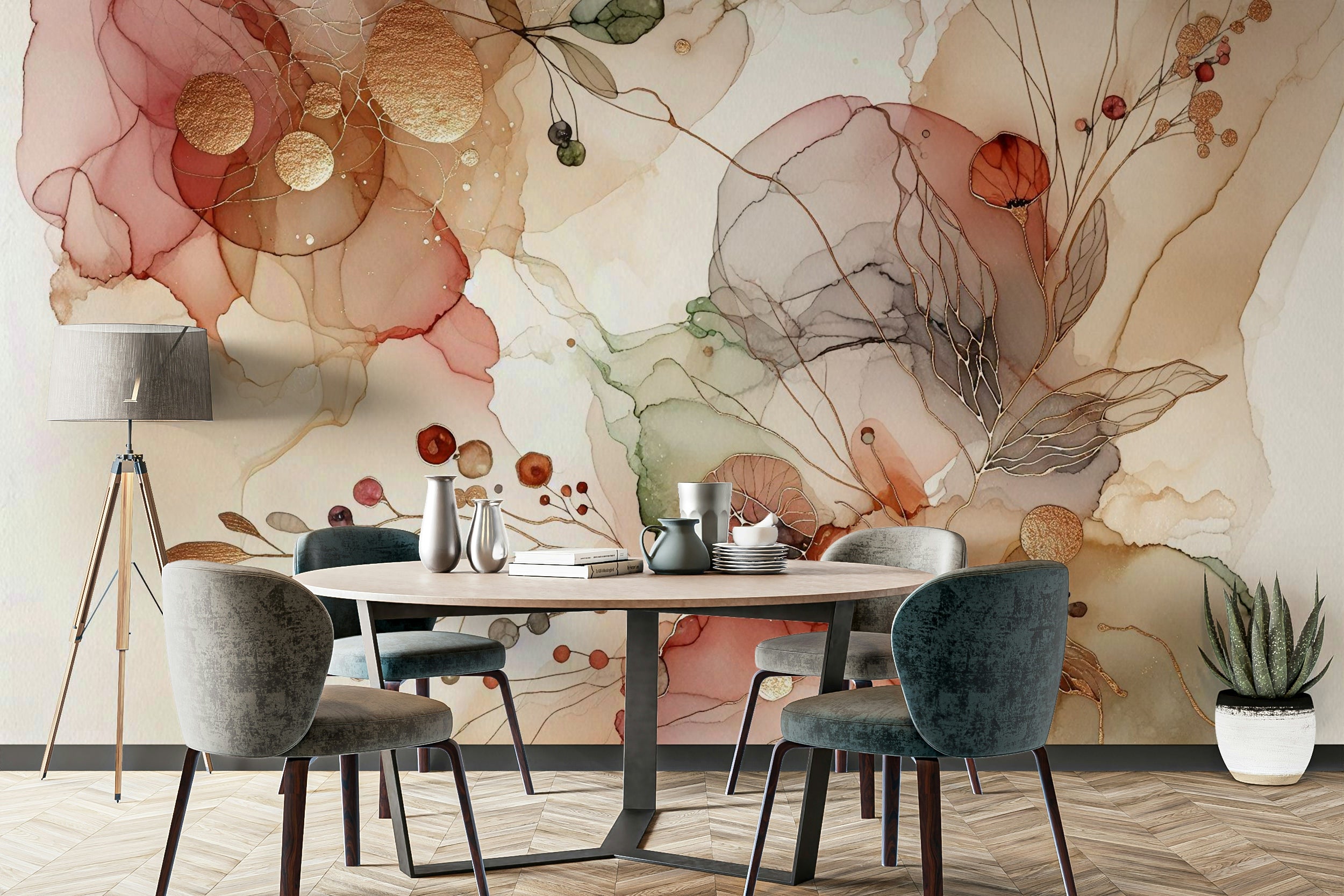 Artistic Wallpaper: Peel and Stick Creative Art Wall Mural