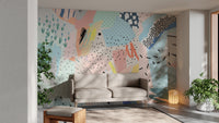 Vibrant abstract strokes wallpaper for walls
