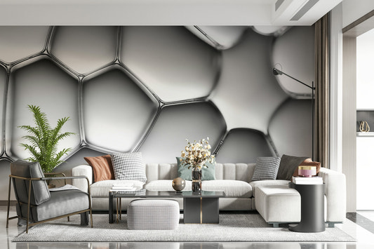Papier peint mural structure cellulaire abstraite -2208983