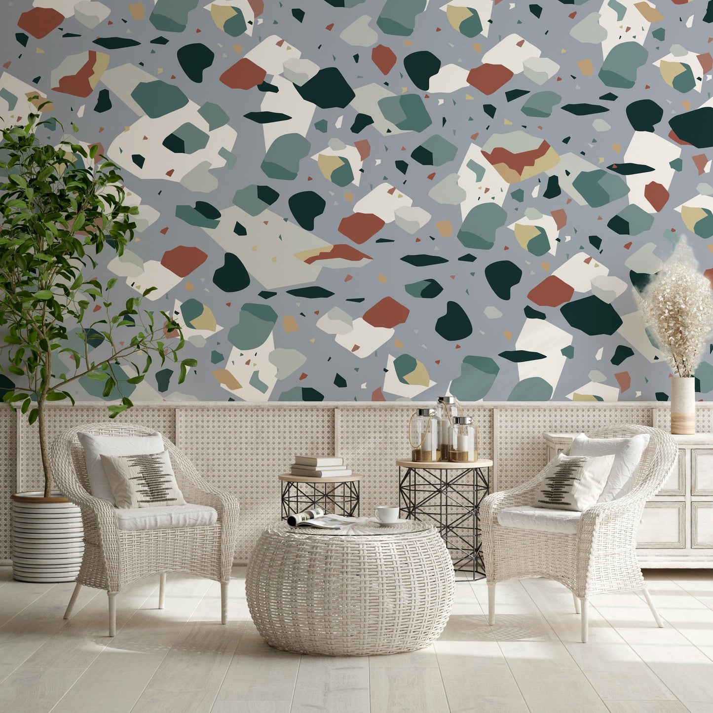 Confetti Stone Wall Mural