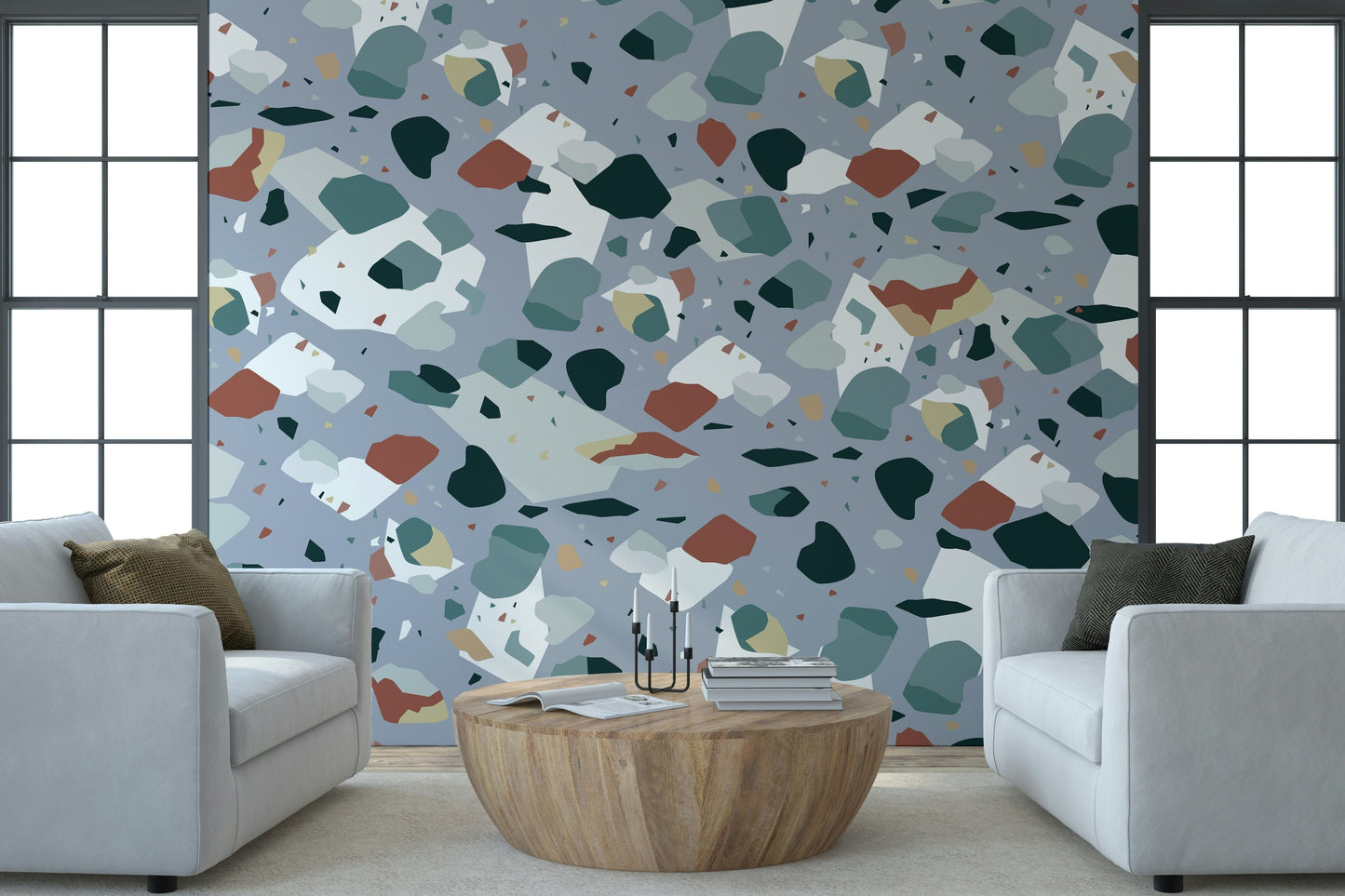 Confetti Stone Wall Mural