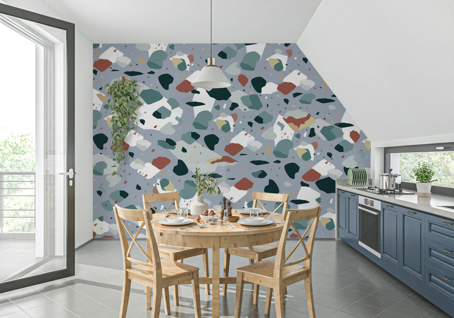 Confetti Stone Wall Mural