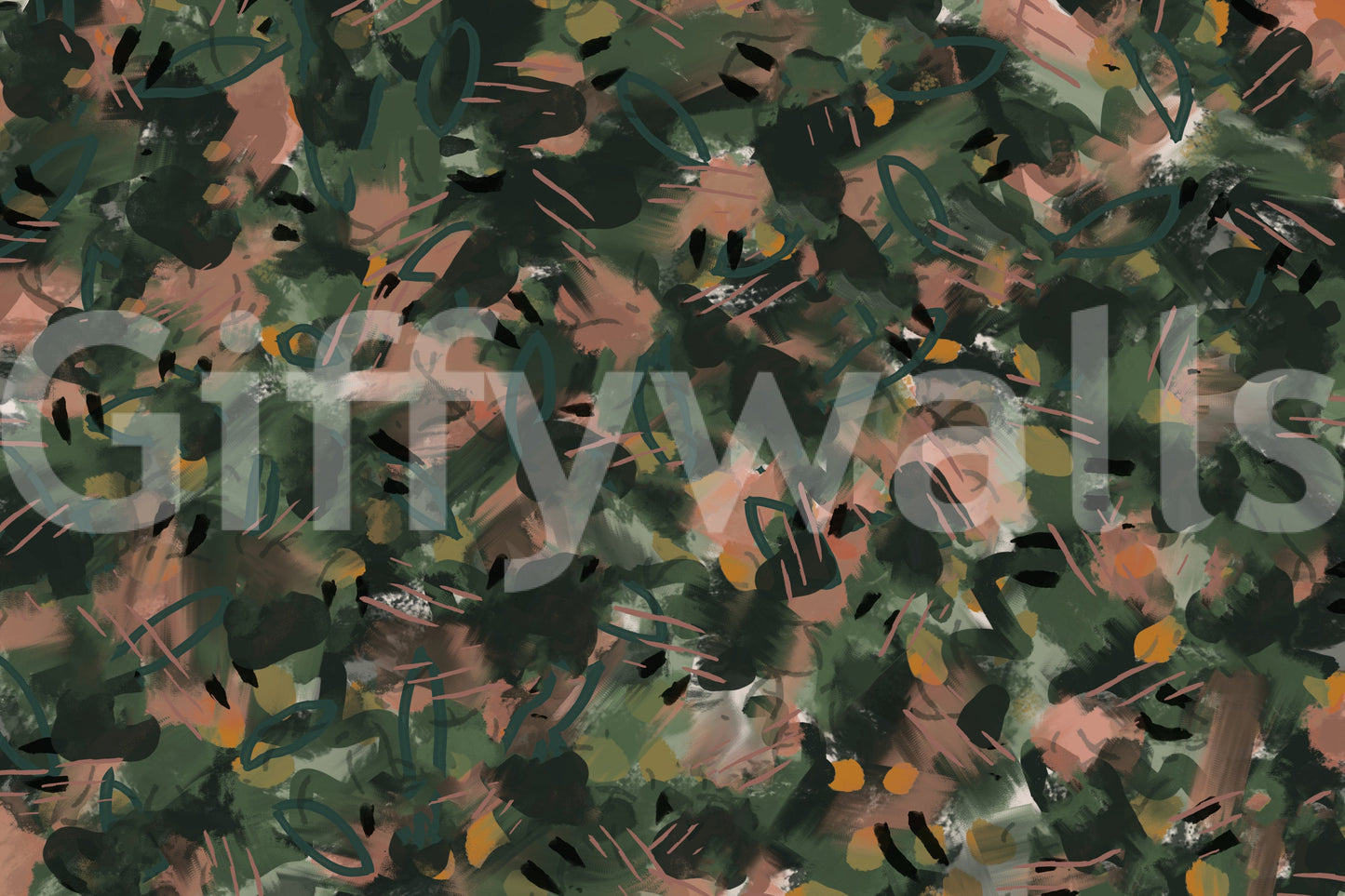 Abstract Earth Tones Wall Mural -2607083