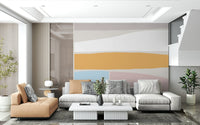 A beautiful abstract earthscape wallpaper mural in warm, natural tones.