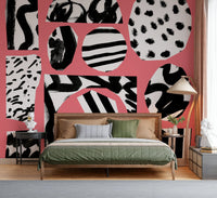 A calming tropical scene wallpaper mural that defines a space.

