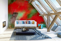 Expressive nature photography mural
