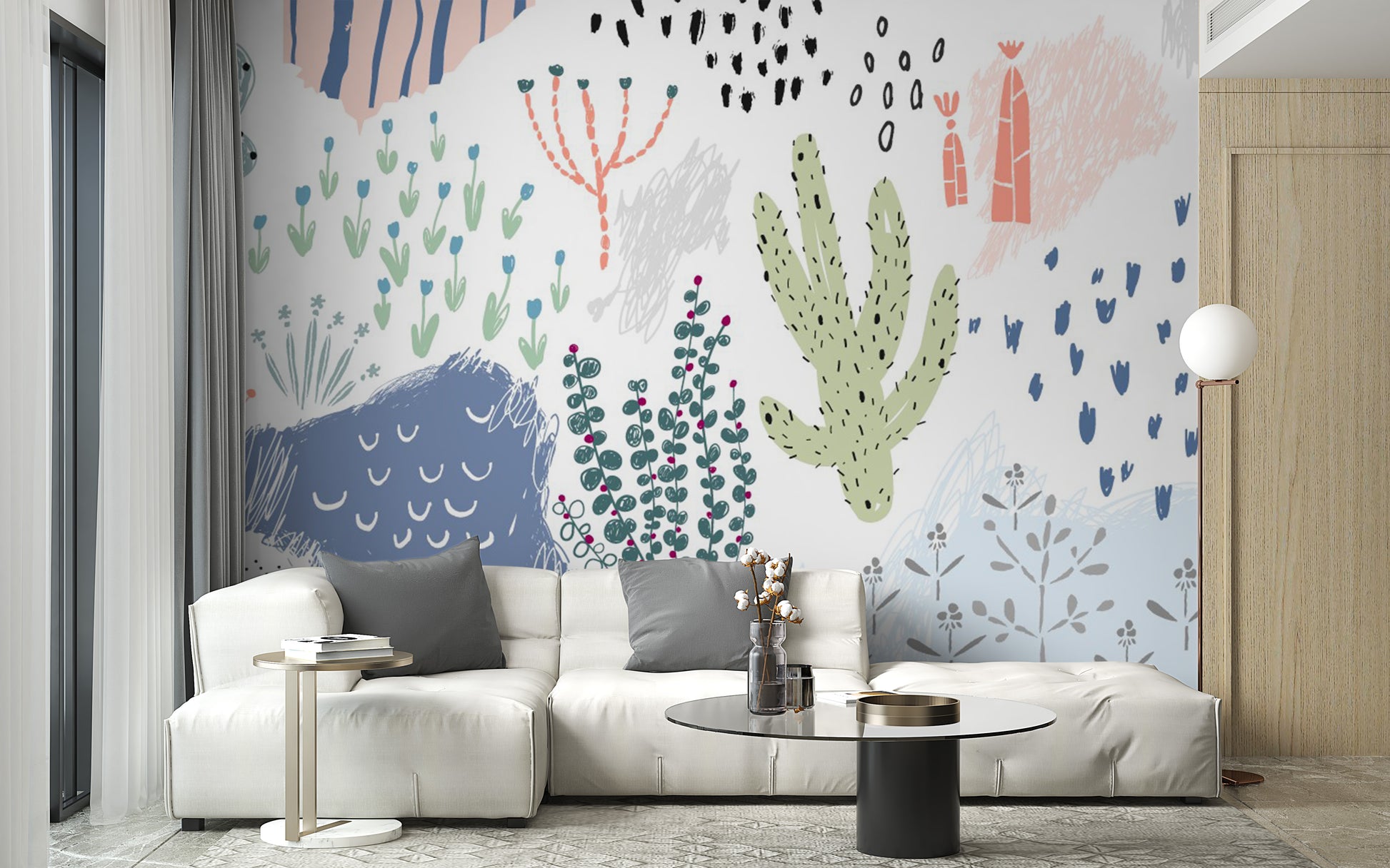 Abstract Floral design Wallpaper - Giffywalls