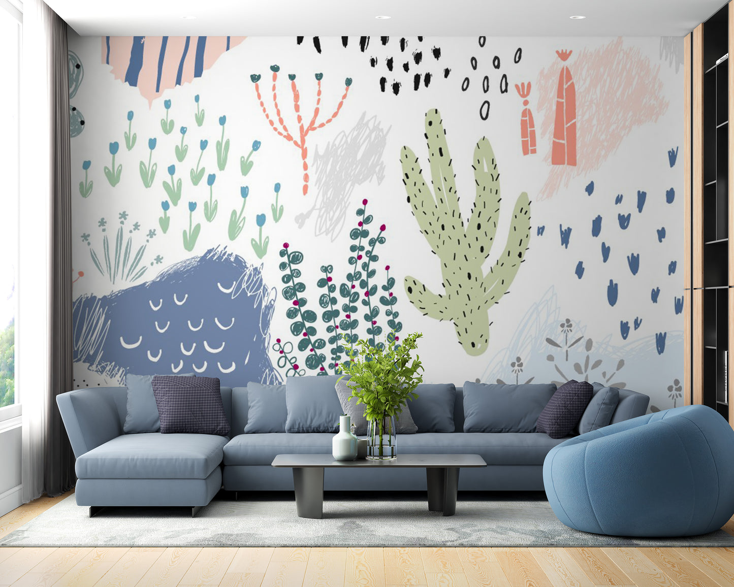 Abstract Floral design Wallpaper - Giffywalls