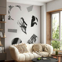 A classic abstract ink wallpaper for walls.

