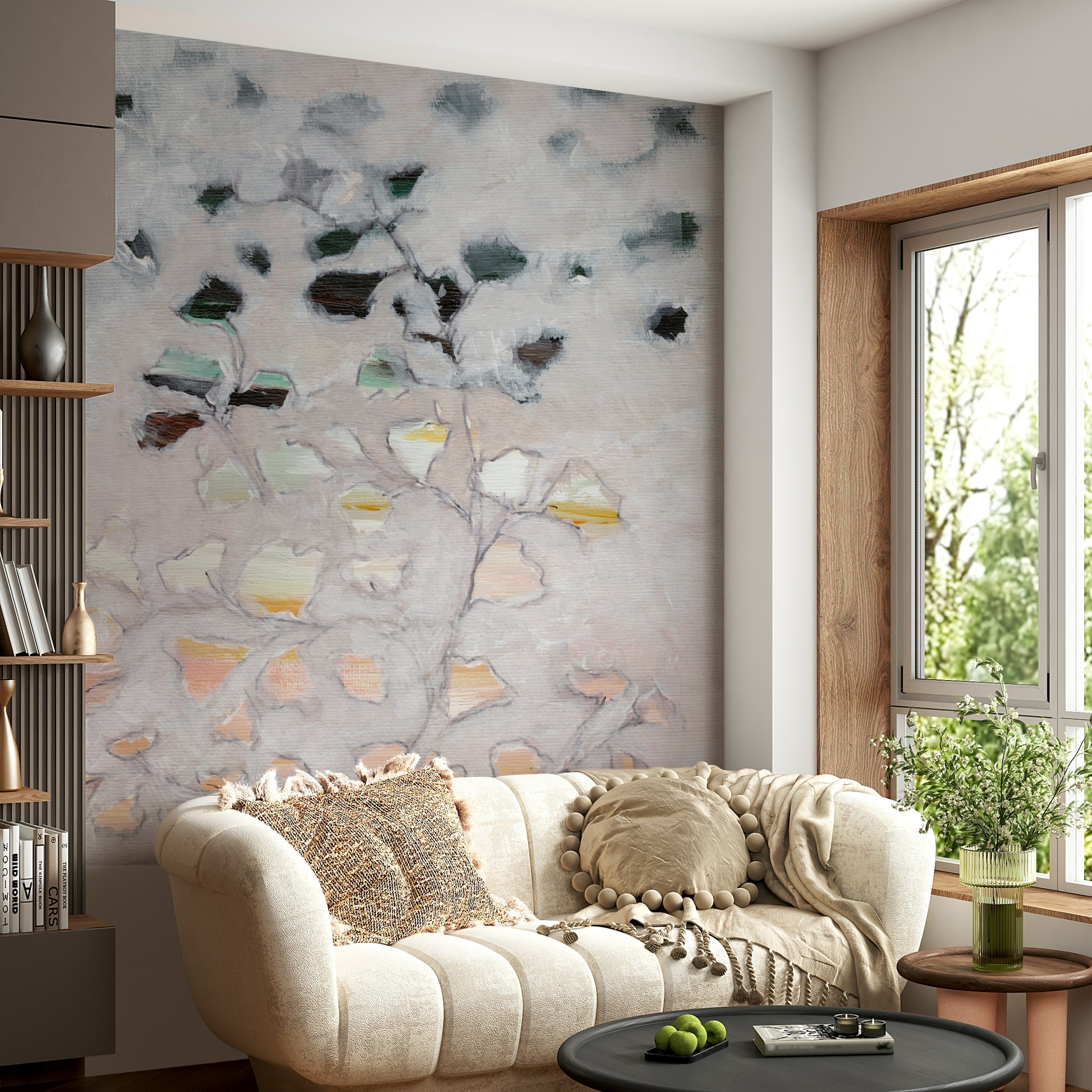 Easy install nature mural

