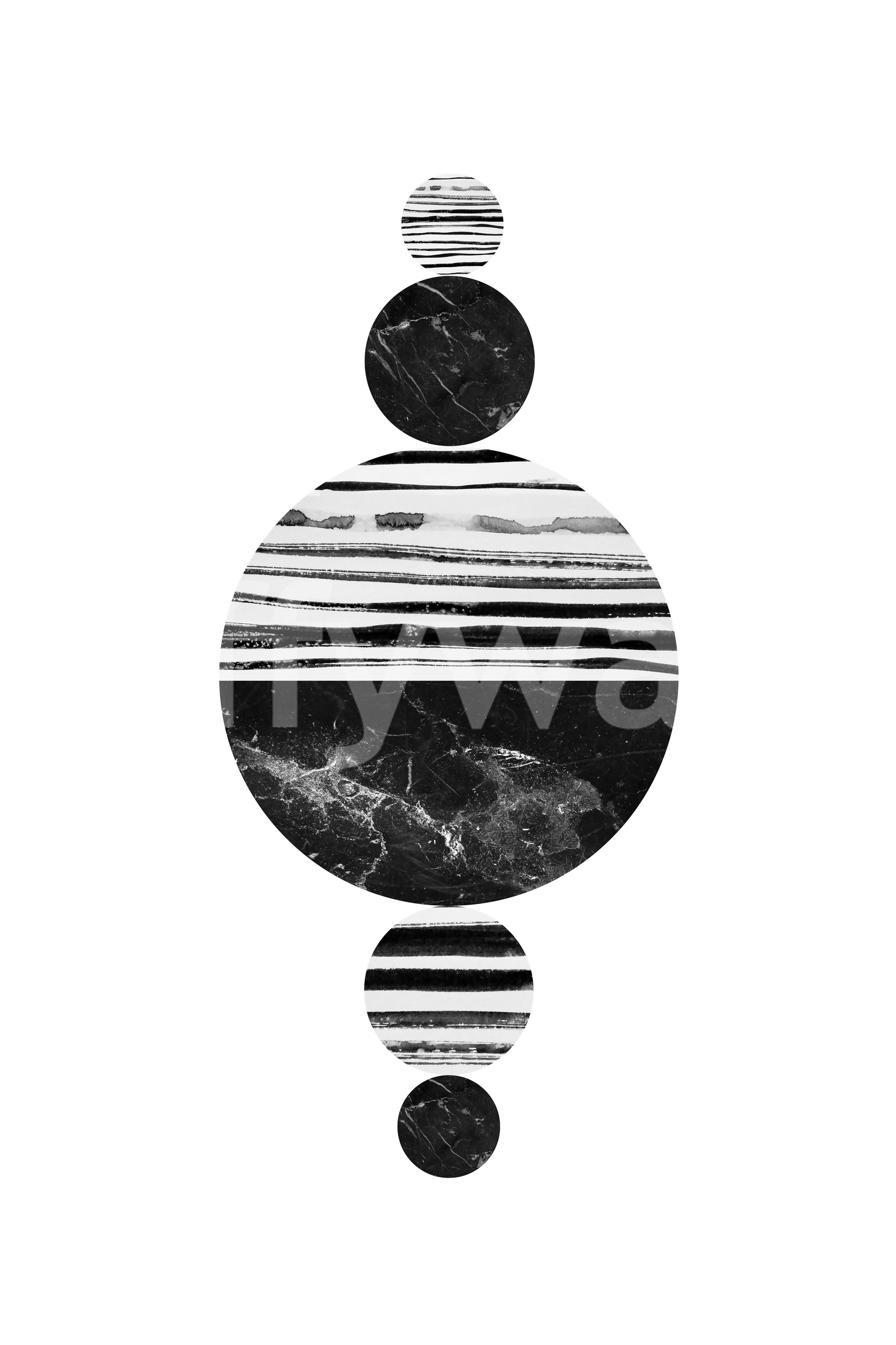 Neutral-toned abstract shapes wallpaper for offices