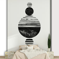 Muted abstract shapes design for elegant interiors