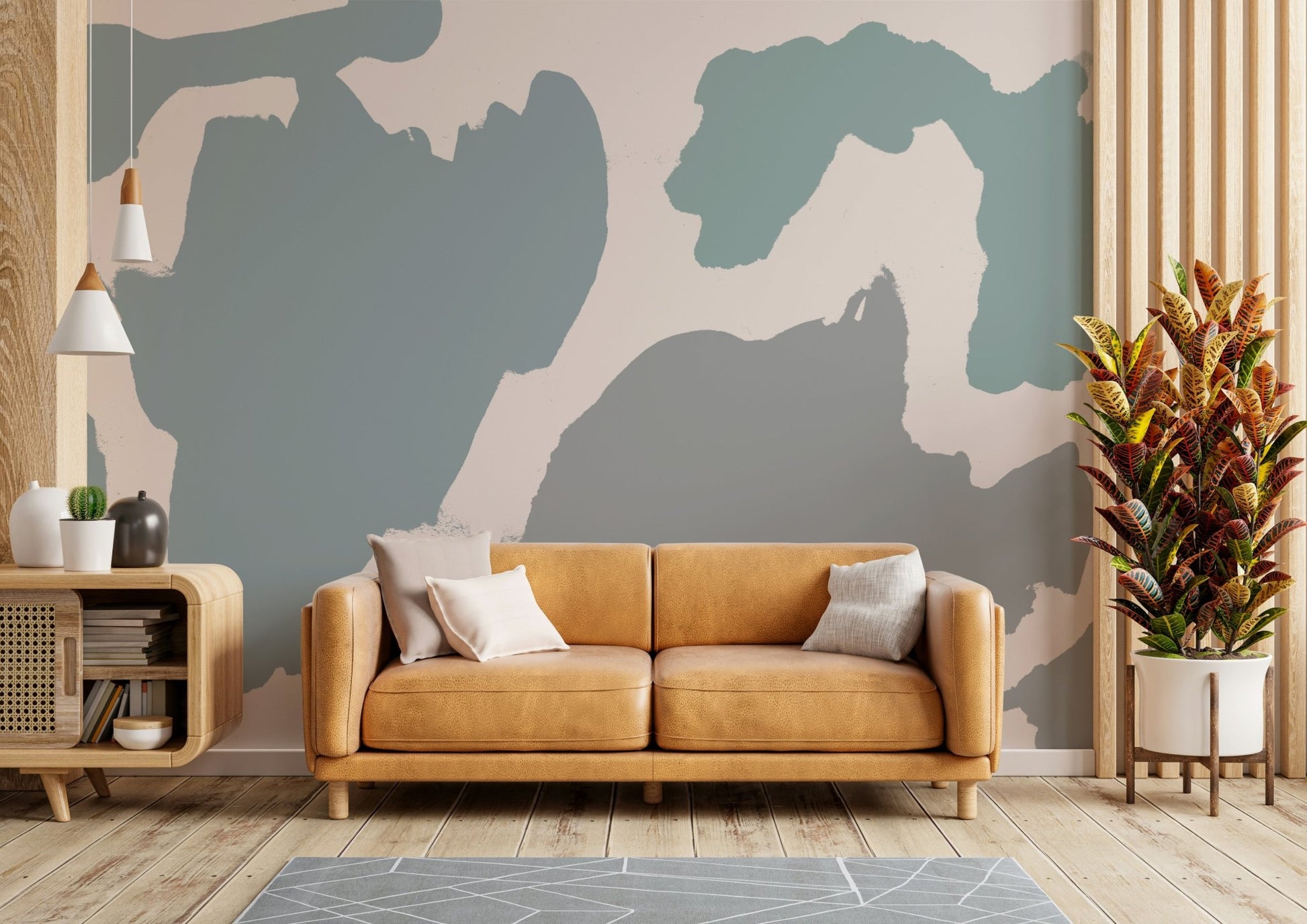 Artistic coast mural for living space

