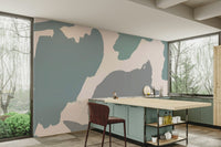 Natural abstract wall mural design

