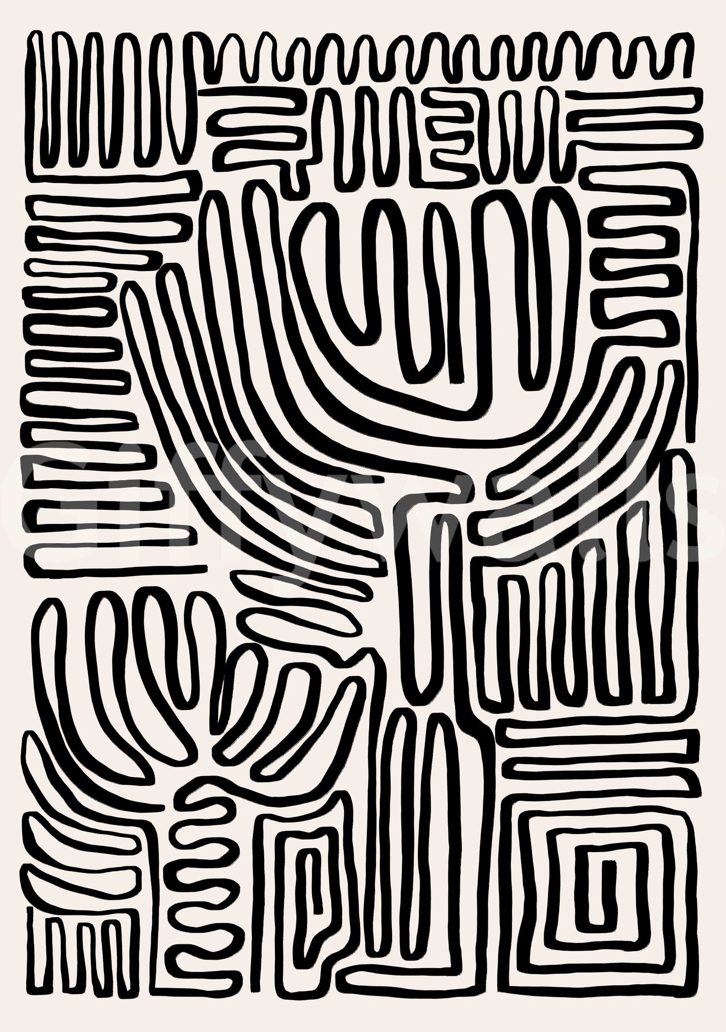 Mural de parede Tribal Echo