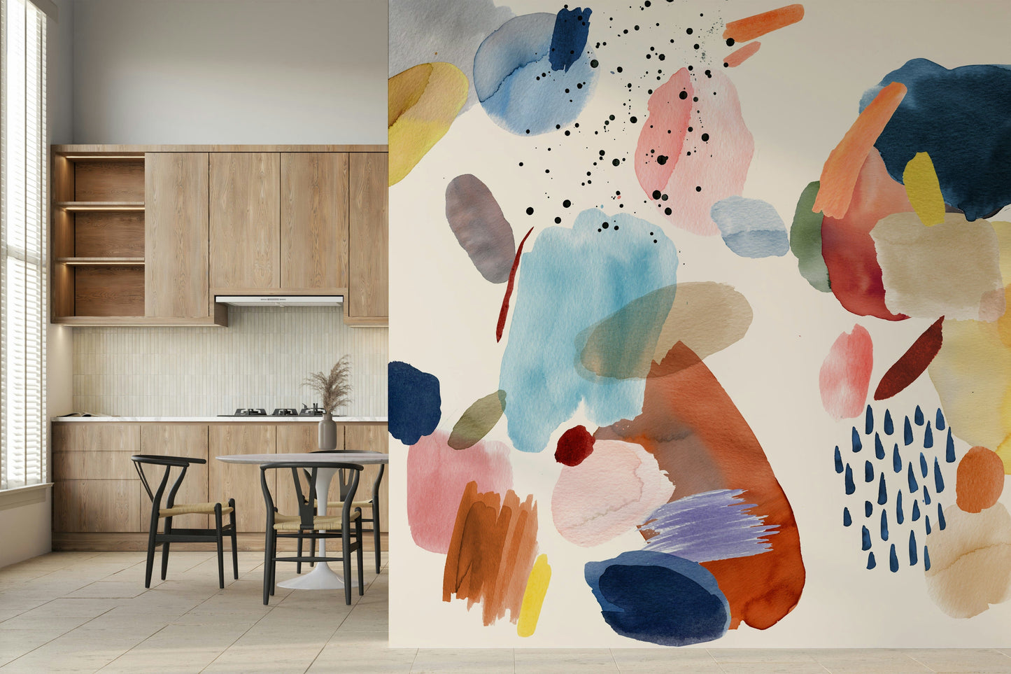 Watercolor Harmony Wall Mural