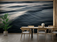 An artistic nature seascape mural for home decor.


