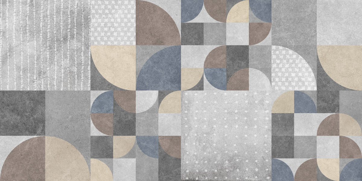 Abstract Cement Texture Geometric Wallpaper in your room