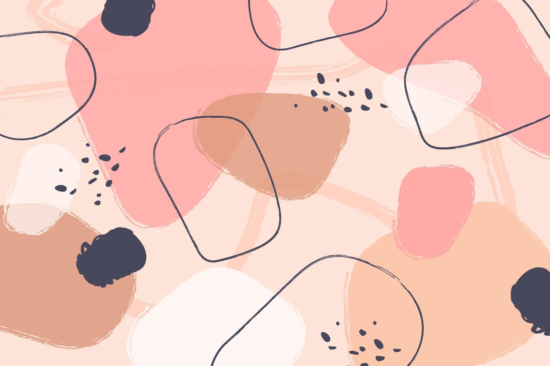 Colorful Abstract Pastel Art Wallpaper Murals in your room — zoomed