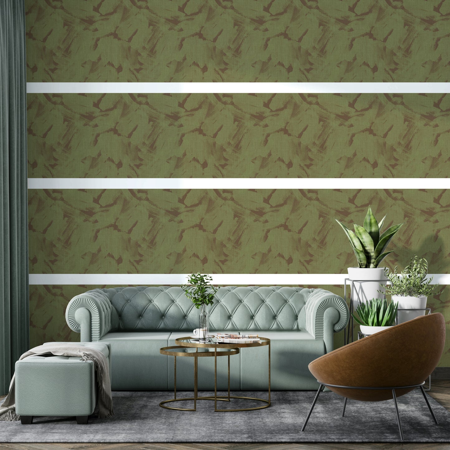 Akryl abstrakt børstestræk tekstureret camo tapet⁠