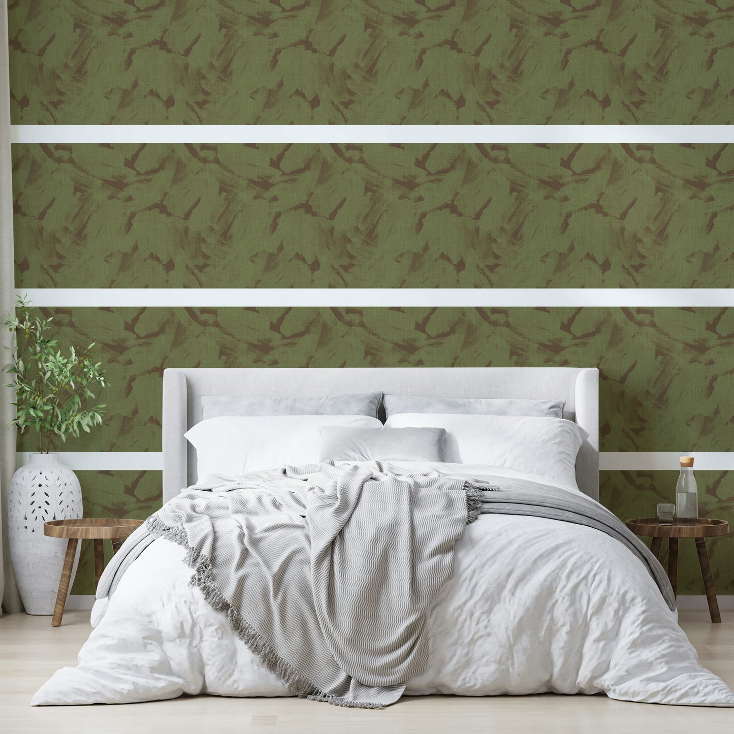 Akryl abstrakt børstestræk tekstureret camo tapet⁠