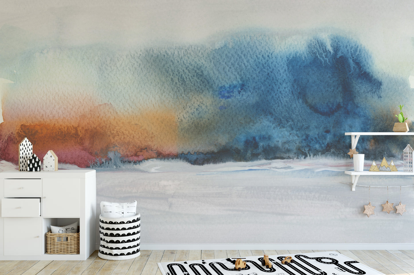 acrylic watercolor flow painting wallpaper for walls