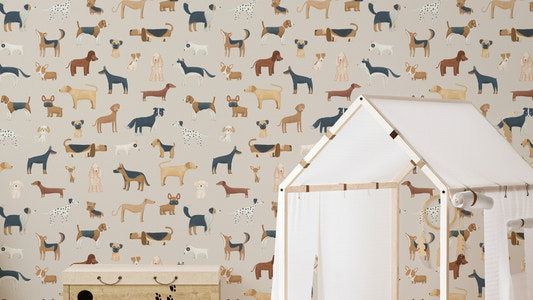 Beige süße Hunde Wallpaper