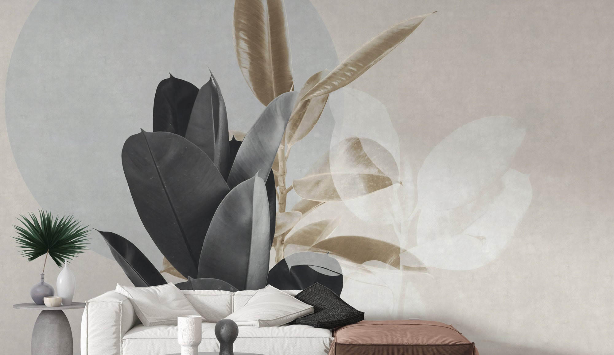 Alluring Dust Aesthetic wallpaper mural shown as a full feature wall that highlights the design