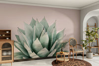 Elegant agave flower wallpaper for stylish interiors