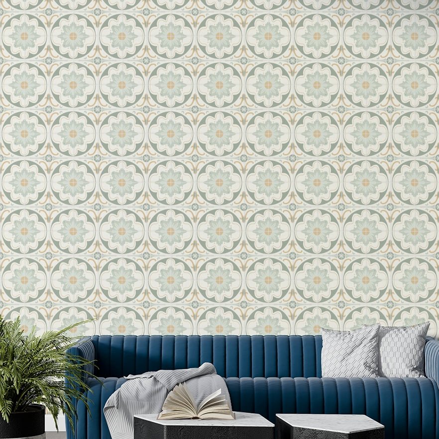 weathered vintage tile pattern

