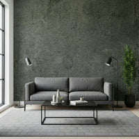 Aged Leather – Petrol Wall Mural – Deep teal leather texture mural with subtle aged detailing for a sophisticated look.