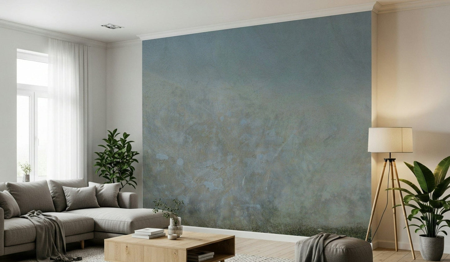 Aged Wall Canvas wall art showcases pensive texture in gray hues.