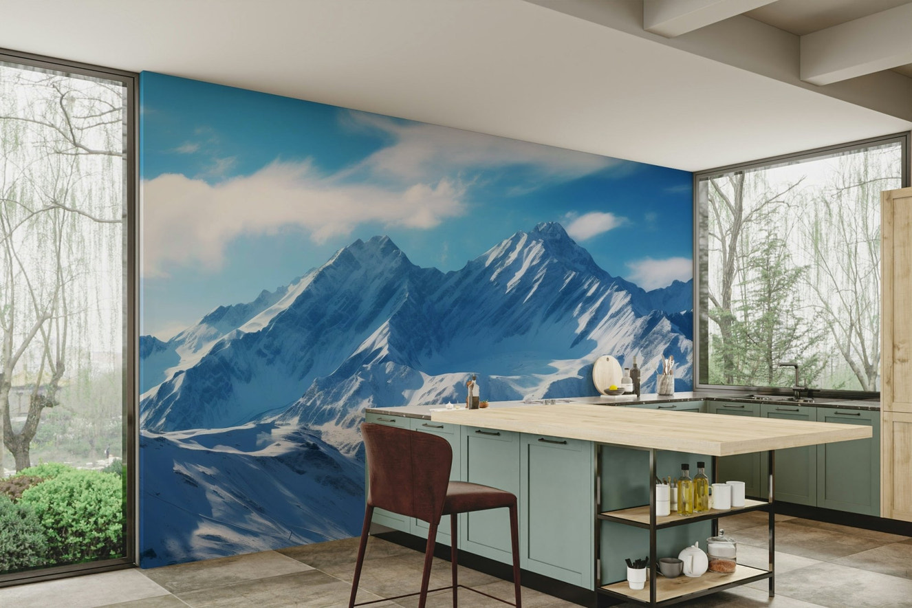 Towering alpine peaks.

