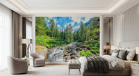 Alpine Stream Wall Mural