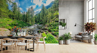 Alpine Stream Wall Mural