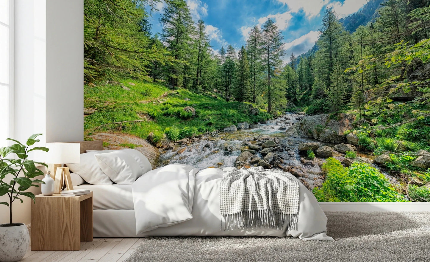 Alpine Stream Wall Mural
