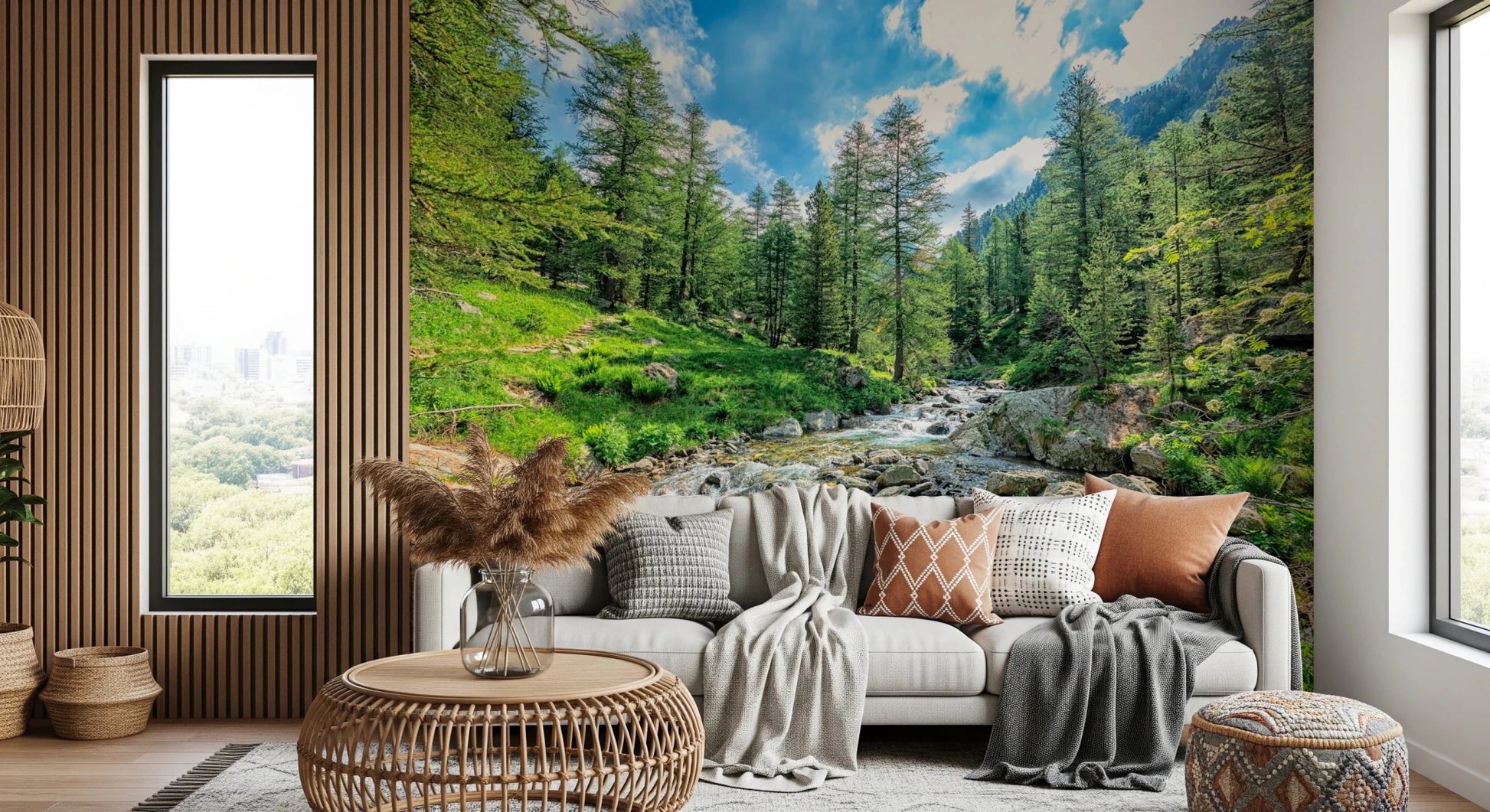 Alpine Stream Wall Mural