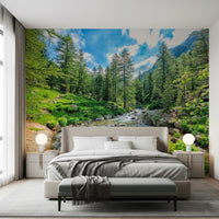 Alpine Stream Wall Mural