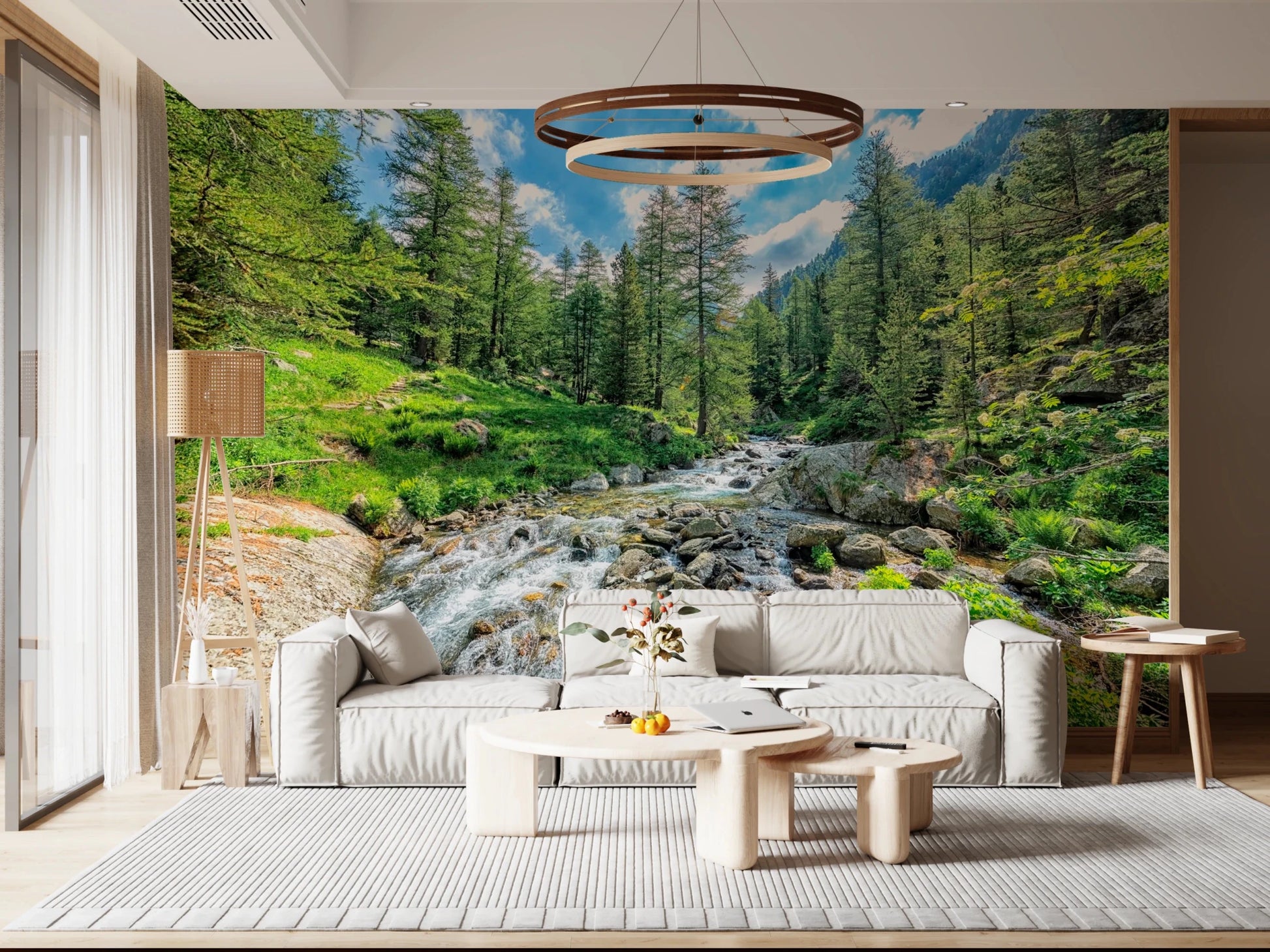 Alpine Stream Wall Mural