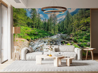 Alpine Stream Wall Mural