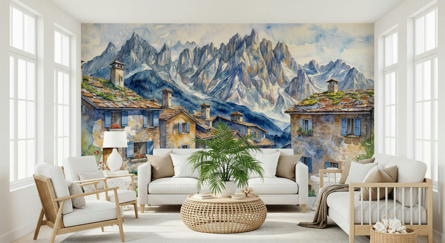 Alpine Village Dream Wall Mural
