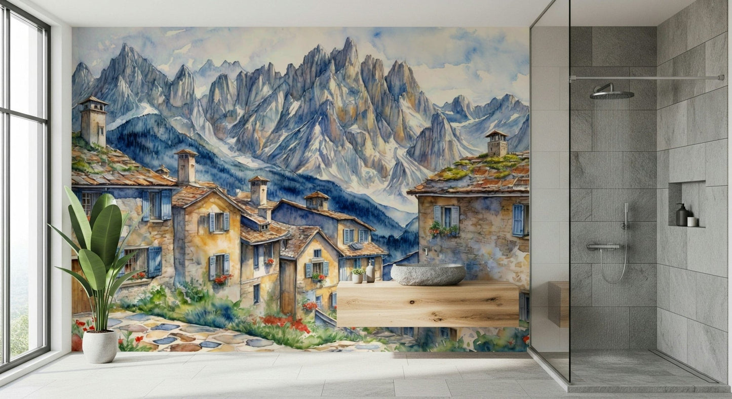 Alpine Village Dream Wall Mural